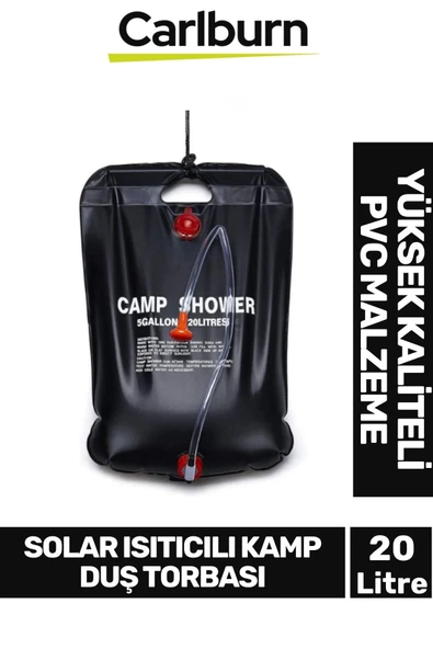 Özel Üretim Yüksek Kaliteli Pvc Dayanıklı Uzun Ömürlü 20 Litre Solar Isıtıcılı Kamp Duş Torbası ürün görseli 1