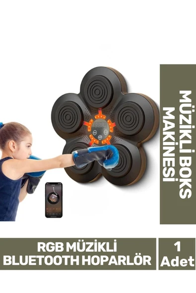 Özel Üretim Rgb Müzikli Bluetooth Hoparlör Genç Yetişkin Boks Egzersiz Müzikli Boks Makinesi ürün görseli 1