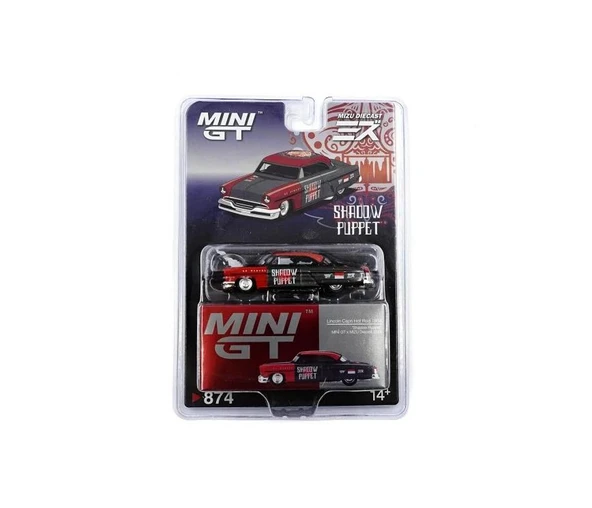 Mini GT Lincoln Capri Hot Rod 1954 "Shadow Puppet" MINI GT x MIZU Diecast ürün görseli 1