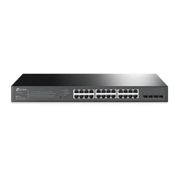 Omada Tp-Link TL-SG2428P 24 Port 10-100-1000 Poe+ Switch 4 Port SFP Çelik Kasa Rack Mount ürün görseli 1
