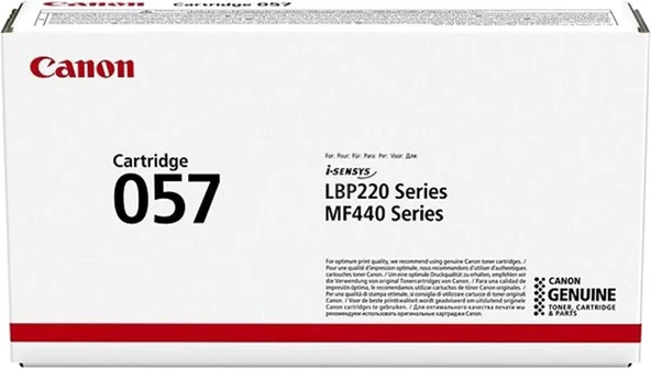 Canon CRG-057 Black Siyah Toner MF445-MF443-LBP223 ürün görseli 1