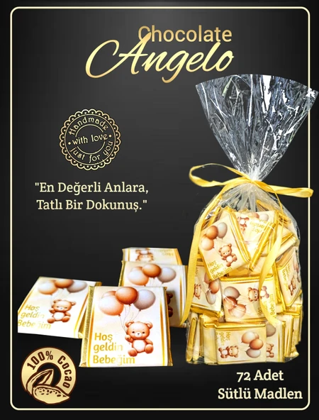 Angelo Chocolate Bebek Çikolatası - Resim 3