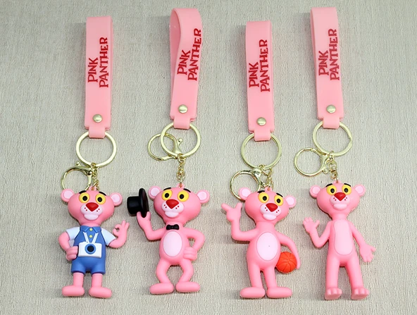 Periboia Pembe Panter Silikon Anahtarlık ürün görseli 1