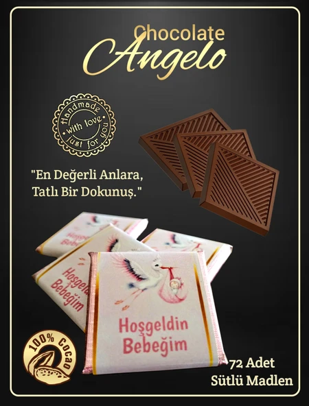 Angelo Chocolate Kız Bebek Çikolatası ürün görseli 1