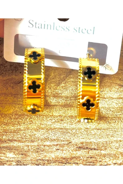 Monalisa Home Gold Renk Lüks Gösterişli Figürlü  Küpe ürün görseli 1