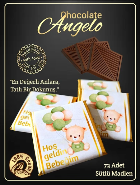 Angelo Chocolate Bebek Doğum Çikolatası ürün görseli 1