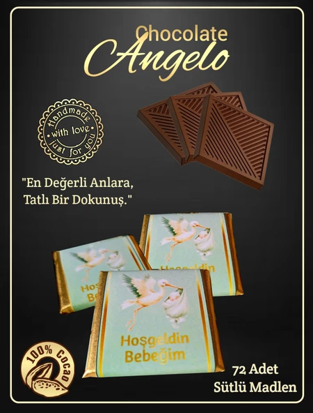 Angelo Chocolate Bebek Doğum Çikolatası ürün görseli 1