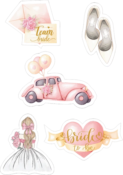 Bride Yenilebilir Cupcake ve Pasta Resim Baskı ürün görseli 1