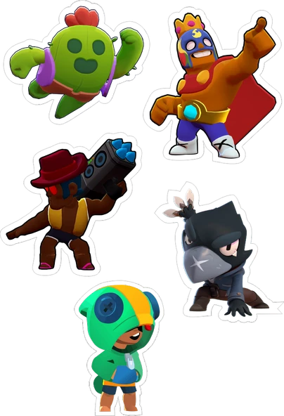 Brawlstars Yenilebilir Cupcake ve Pasta Resim Baskı ürün görseli 1