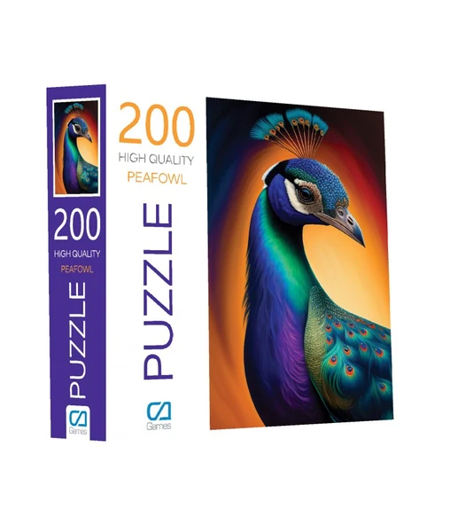 Tavus Kuşu Puzzle 200 Parça ürün görseli 1