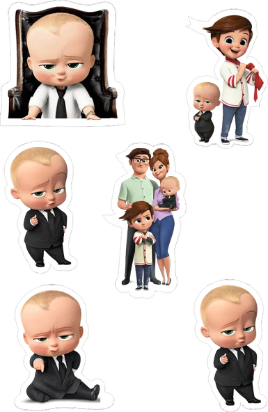 Baby Boss Yenilebilir Cupcake ve Pasta Resim Baskı ürün görseli 1