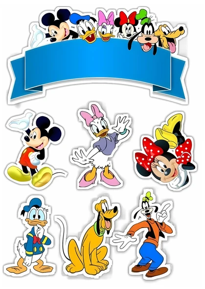 Disney Yenilebilir Cupcake ve Pasta Resim Baskı ürün görseli 1