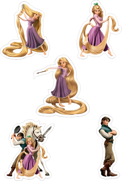 Rapunzel Yenilebilir Cupcake ve Pasta Resim Baskı ürün görseli 1