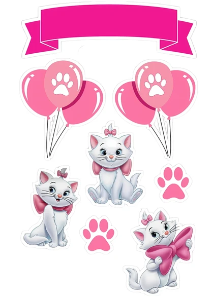 Kedi Yenilebilir Cupcake ve Pasta Resim Baskı ürün görseli 1