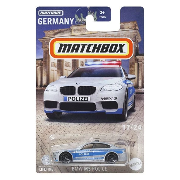 Matchbox Germany Edition BMW M5 Police  HVV05 HVV38 ürün görseli 1