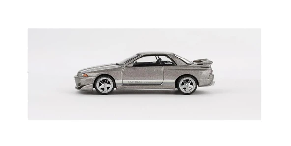 Mini GT Nissan Skyline GT-R(R32) Veilside Combat C-I Gri 1/64 Model Araba ürün görseli 1