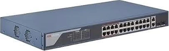 Hikvision DS-3E1326P-EI 24 Port 10-100-1000 Mbps Gigabit Switch 370W ürün görseli 1