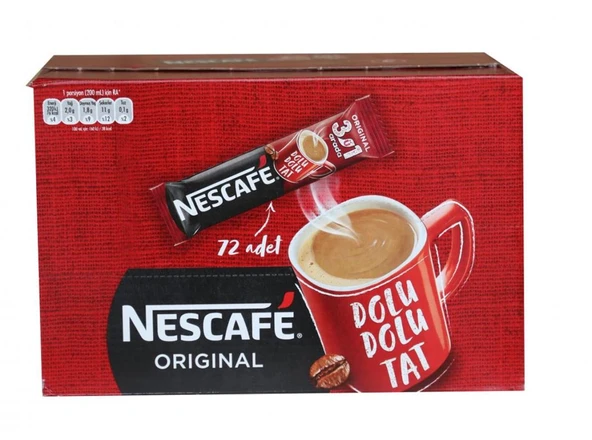 Nestle Nescafe 3ü1 Arada Phnx 72 Adet 17,5gr (12584198) ürün görseli 1