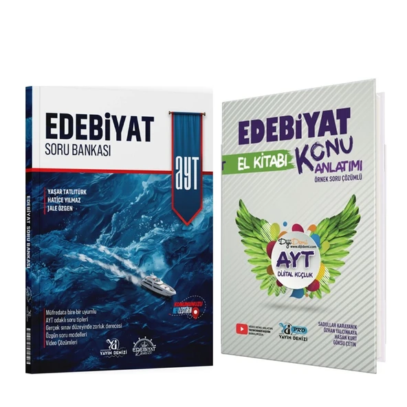 Edebiyat Denizi AYT Edebiyat Soru Bankası ve Yayın Denizi Pro Konu Seti 2 Kitap ürün görseli 1