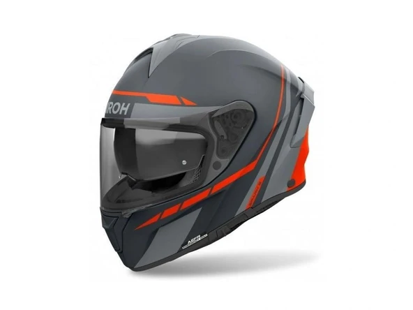 AIROH SPARK 2 SPINNER ORANGE MATT KASK - Resim 2