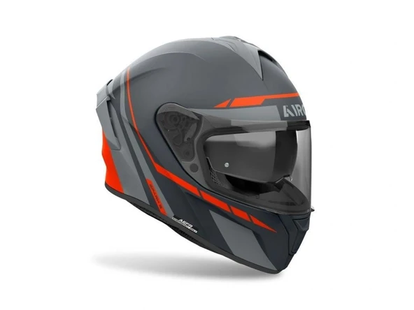 AIROH SPARK 2 SPINNER ORANGE MATT KASK - Resim 3