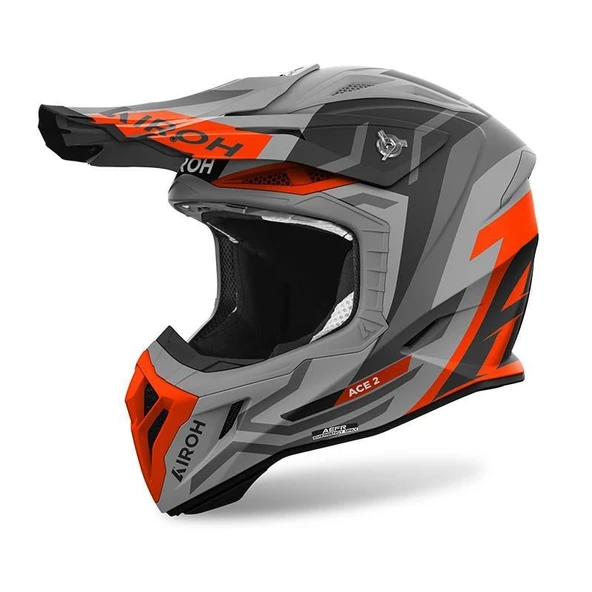 AIROH AVIATOR ACE 2 GROUND ORANGE MATT KASK - Resim 2