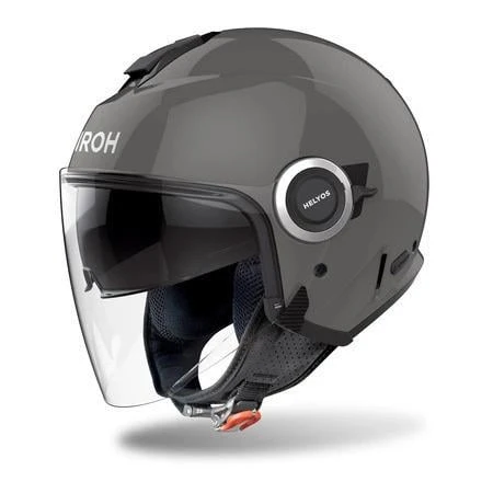 AIROH HELYOS DARK GREY GLOSS KASK - Resim 5