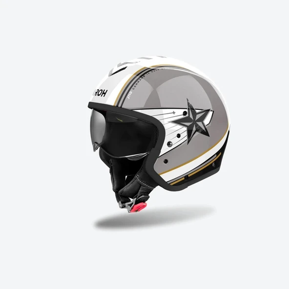 AIROH J 110 COMMAND GOLD GLITTER KASK - Resim 2