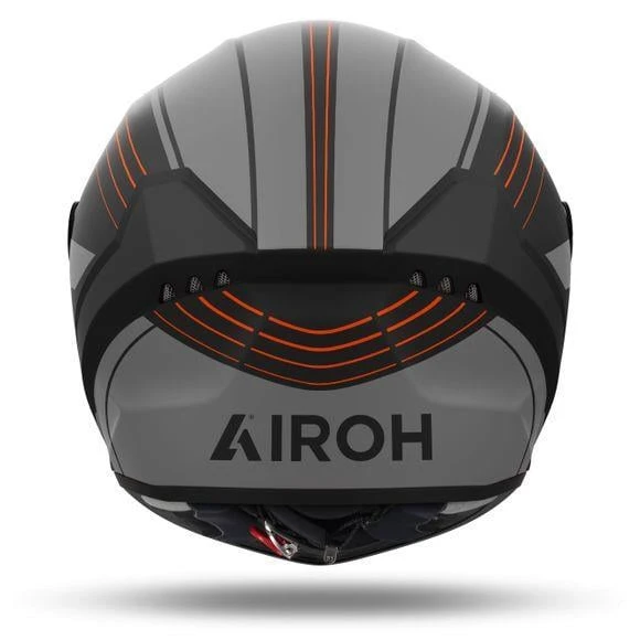 AIROH CONNOR ACHIEVE ORANGE MATT KASK - Resim 3