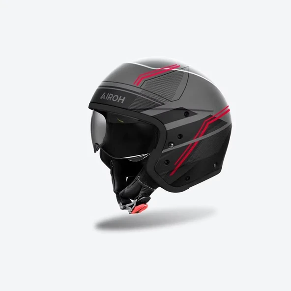AIROH J 110 SLIM RED MATT KASK ürün görseli 1