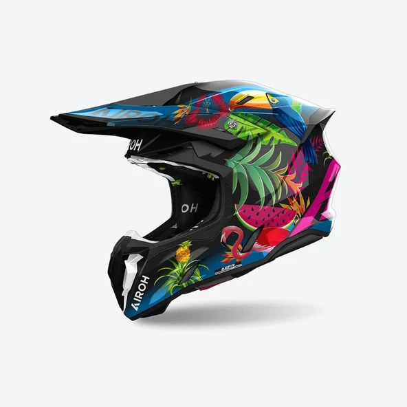 AIROH TWIST 3 AMAZONIA GLOSS KASK ürün görseli 1