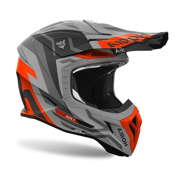 AIROH AVIATOR ACE 2 GROUND ORANGE MATT KASK - Resim 3