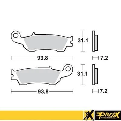 YAM. YZ250 08-20 PROX ÖN FREN BALATASI ürün görseli 1