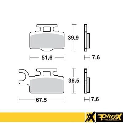 KAW. KX65 00-17 PROX ÖN FREN BALATASI ürün görseli 1