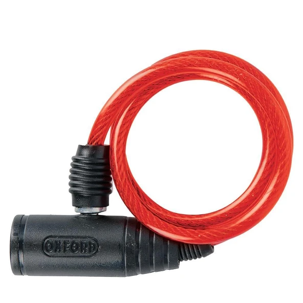 OXFORD BUMPER KABLO KİLİT KIRMIZI 6MM X 600MM ürün görseli 1