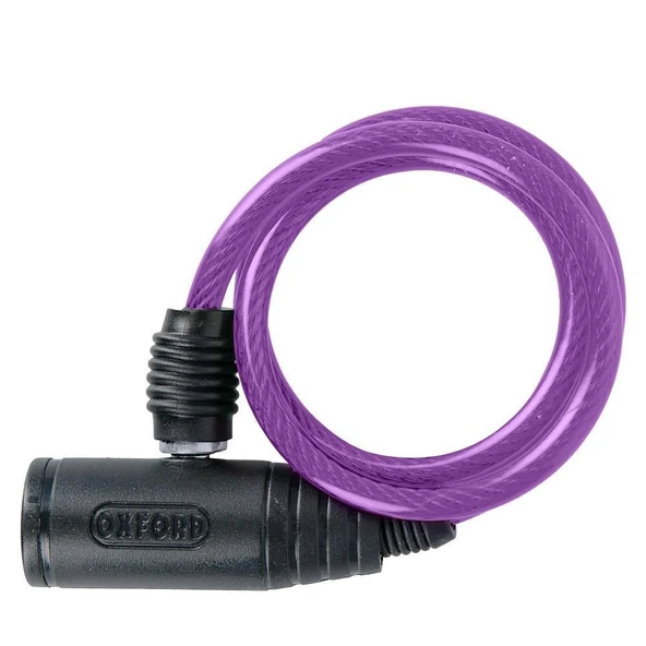 OXFORD BUMPER KABLO KİLİT MOR 6MM X 600MM ürün görseli 1