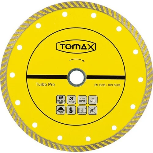 Tomax Turbo Pro 115X22.2mm Granit Mermer Taş Beton Fayans Kesici ürün görseli 1