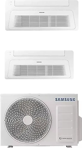 Samsung Wind Free Multi Tek Yön Kaset 1+2 Sistem (AJ050TXJ2KH/EA) 2x12000 Btu İç 5,2 kw Dış Ünite ürün görseli 1