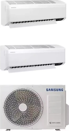 Samsung WindFree Multi AJ050TXJ2KH/EA 5.2 kW 1 Dış + 2 İç Ünite (7+7) Duvar Tipi Klima ürün görseli 1