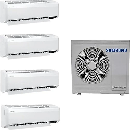 Samsung Wind Free Multi Tek Yön Kaset 1+4 Sistem (AJ080TXJ4KH/EA) 9+9+9+9 Btu 8kw Dış Ünite ürün görseli 1