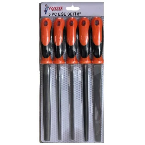 Rico RC2160 5 Parça Profesyonel Eğe Seti 8" 20cm T12 ürün görseli 1