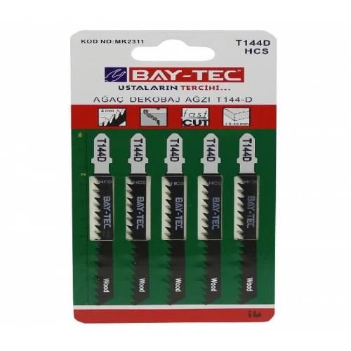 Bay-Tec Dekupaj Testere Ağzı T144D Ahşap 5 Li ürün görseli 1