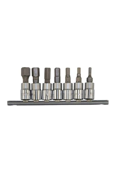 Rico 007-RC7028 1/4"Dr Alyan Hex Bit Socket Set Uç Takmı 7Ad ürün görseli 1