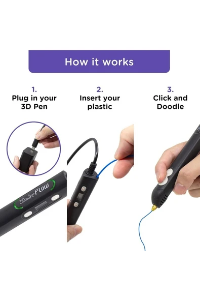 3Doodler  FLOW Essentials 3D Kalem Seti - Resim 4
