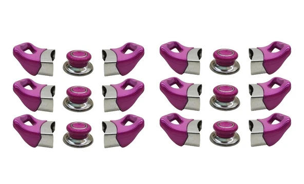 Tencere Tava Sahan Kulp ve Kapak Kulpu Fuşya Pembe 6 Set ürün görseli 1