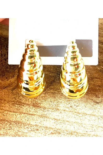 Monalisa Home Gold Renk Lüks Gösterişli Küçük Damla Model Küpe ürün görseli 1
