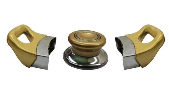 Tencere Tava Sahan Kulp ve Kapak Kulpu Altın Sarı Gold 1 Set ürün görseli 1