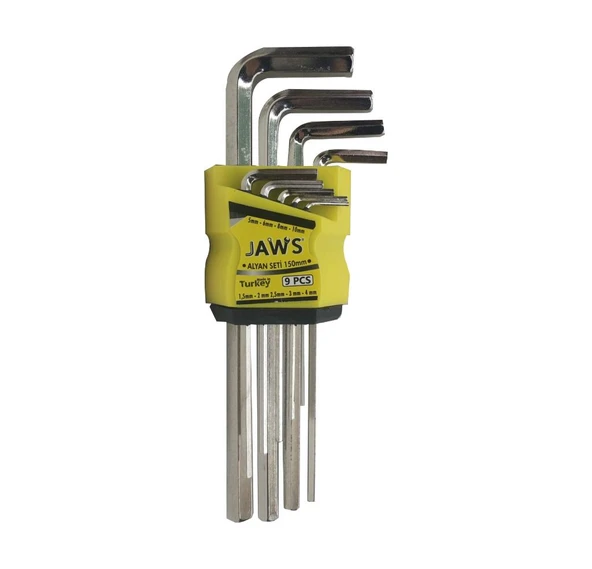JAWS Alyan Anahtar Takımı Düz Uzun 9 Parça 180 mm  JAS 151 ürün görseli 1