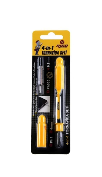 Rico RC0040 4in1 Telefoncu Tornavida Seti Takımı 4 Parça ürün görseli 1