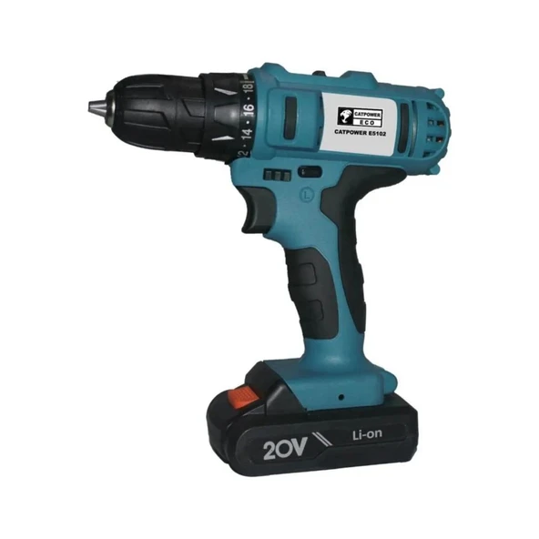 Catpower E5102 Akülü Vidalama 20V - 1,5 Ah 2 Akülü ürün görseli 1